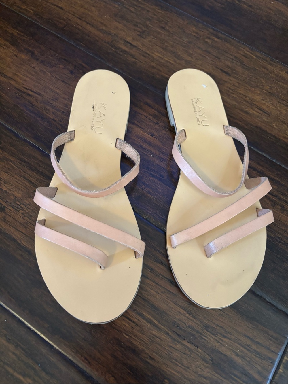 KAYU handmade Sandals Nude Color Strappy Size 38